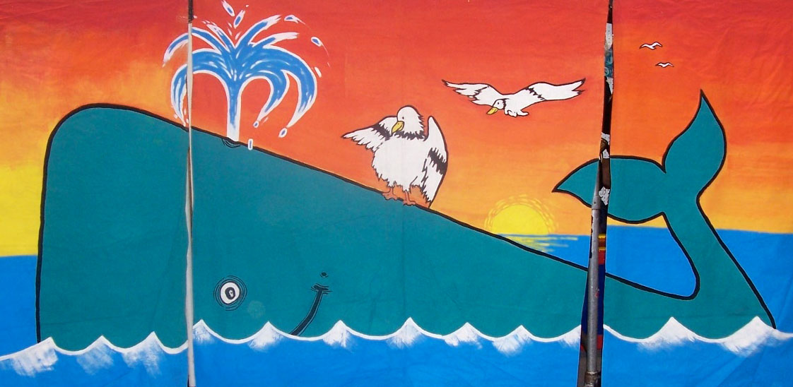 Whale & seagull